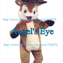 Милый зимний Рождественский спортивный талисман «Олень», костюм для взрослых с героями мультфильмов, маскарадный костюм, карнавальный костюм SW1263