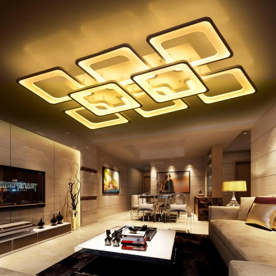Remote control living room bedroom modern led ceiling lights luminarias