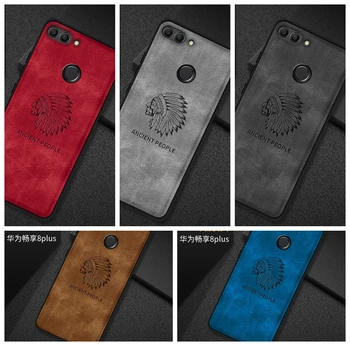 

Case For Huawei Y9 2018 / Enjoy 8 Plus Case 5.93 inch Cloth Soft Silicone Back Cover For Huawei Honor 7C Enjoy 8 Case Cover 5.7"