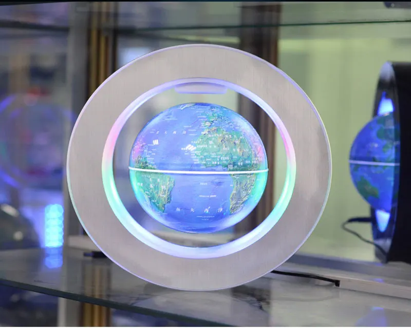 Magnetic Levitation Novelty Round LED World Map Globe Lamp Luminous Rotation Display Antigravity MagicDec Plasma Ball Light (11)