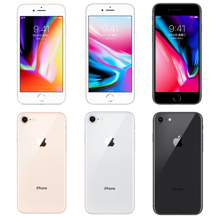 Мобильный телефон Apple iPhone 8 ОЗУ 64 Гб ПЗУ 256 6 ядерный IOS 3D сенсорная идентификация по