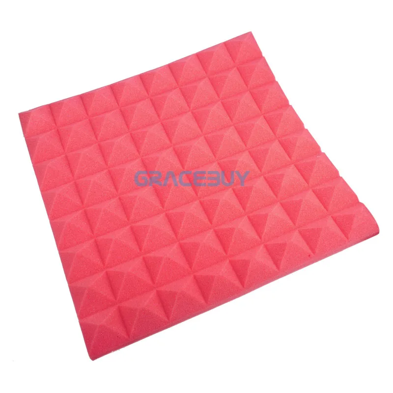 

Soundproofing Acoustic Panels Red Pyramid Studio Soundproof Foam Reducing Sound Noise Sheets Material For KTV Home New