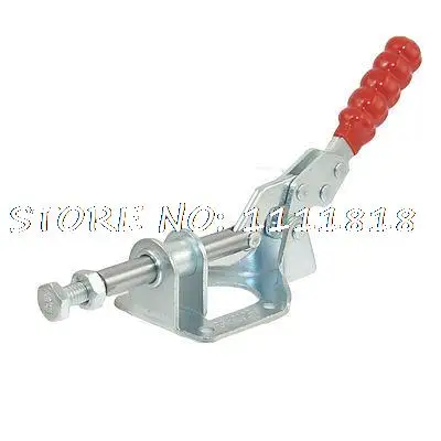 

Hand Operated Red Plastic Coated Handle Push Pull Toggle Clamp 136Kg 300Lbs 302F