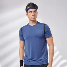 Vansydical мужская спортивная рубашка для бега быстросохнущая футболка для тренировки по футболу баскетболу Мужская спортивная одежда