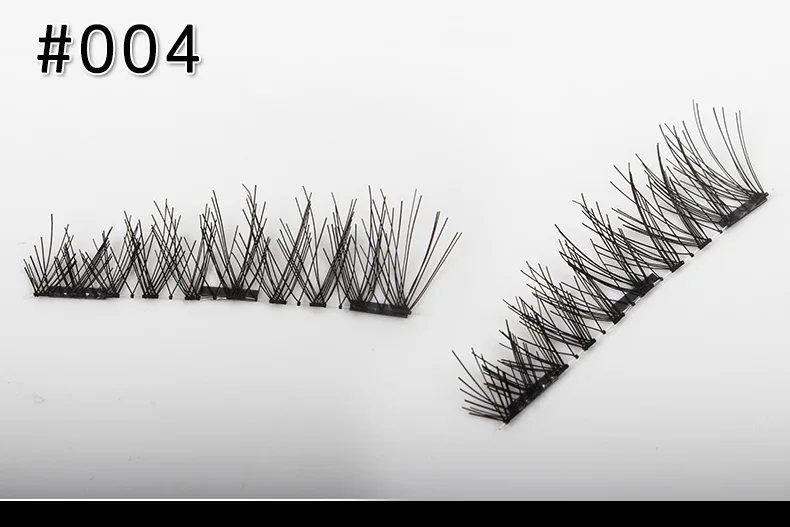 Магический 4 шт многоразовый магнитный лист для 3D Магнитный ненастоящий ресницы удлинение ручной работы модные полные накладные ресницы пункт - Длина: 004
