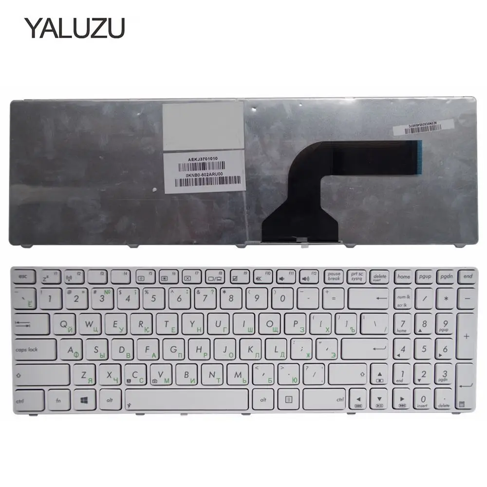 YALUZU русский для ASUS G72 X53 X54H k53 A53 A52J K52N G51V G53 N53T X55VD N73S N73J P53S X53S X75V B53J UL50 RU Клавиатура ноутбука