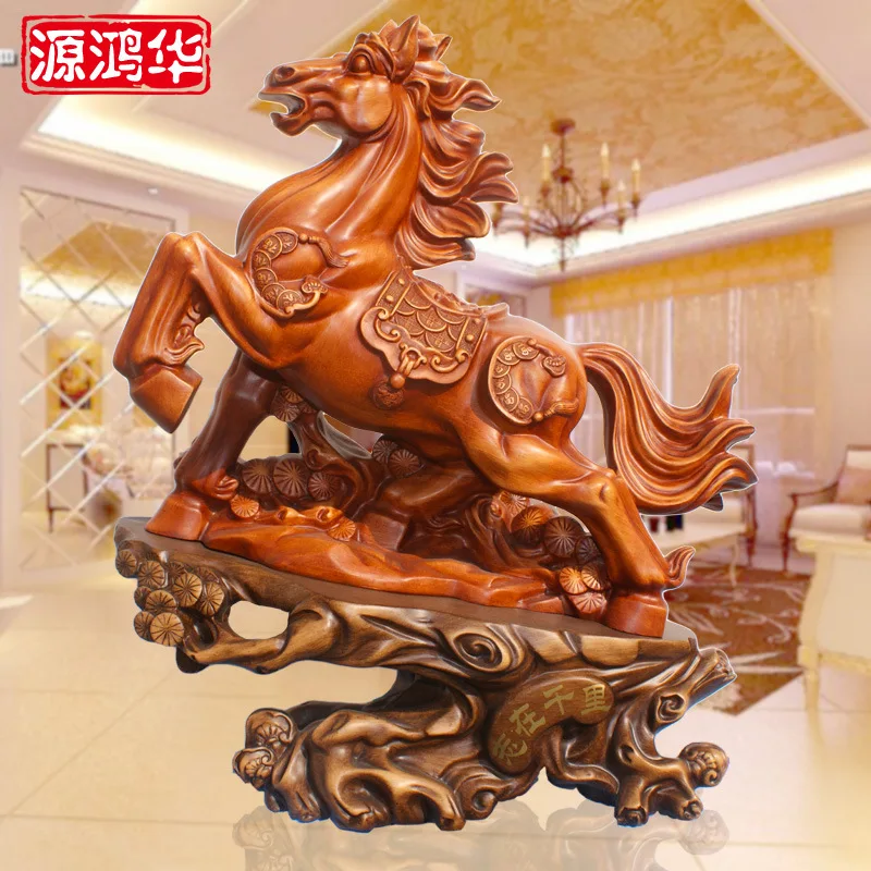 

home decoration accessories Resin handicraft factory direct wholesale in business gifts, wooden ornaments horse move