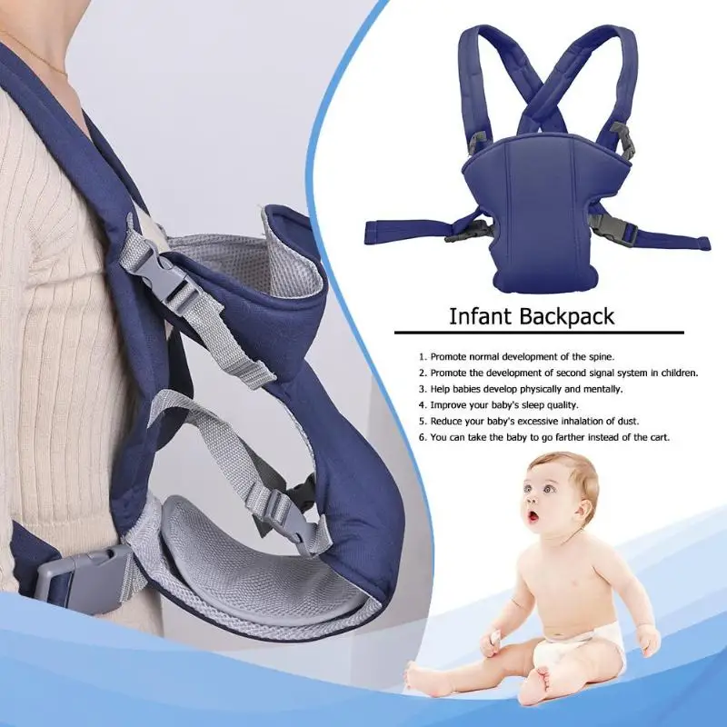 Baby Carriers Adjustable Baby Infant Toddler Newborn Safety Carrier 360 Four Position Lap Strap Soft Baby Sling Carriers 2-30M