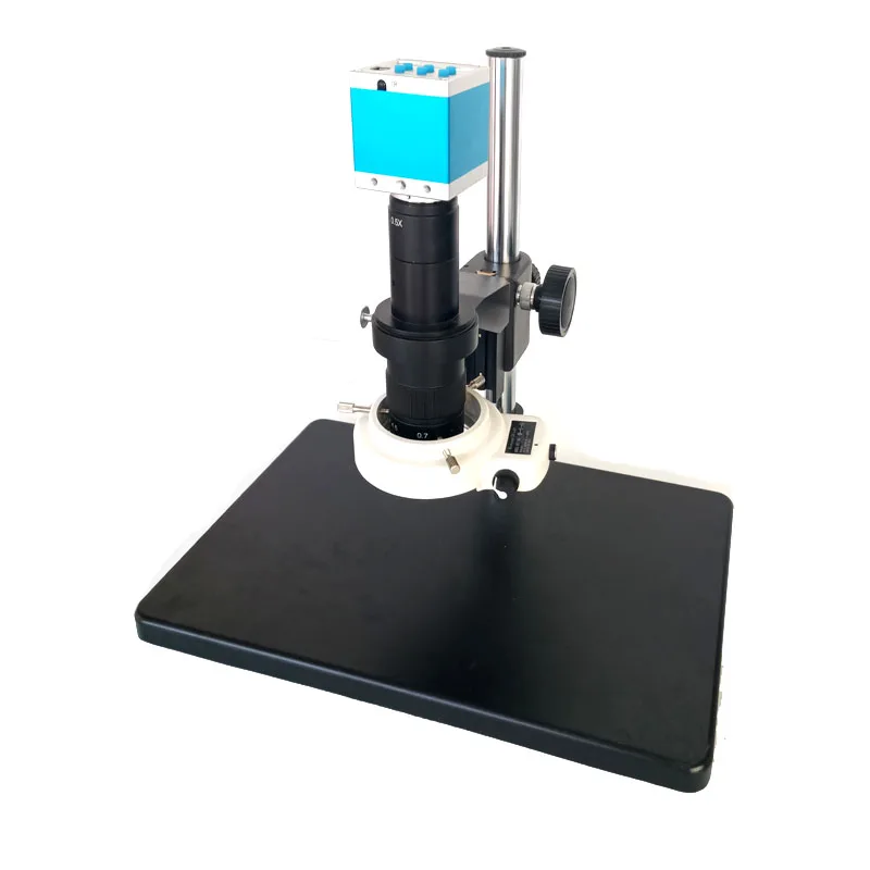 

16MP 1080P Microscope Camera HDMI USB Digital Soldering microscopio 180X 300X C-Mount lens 56 adjustable Led ring lights lamp
