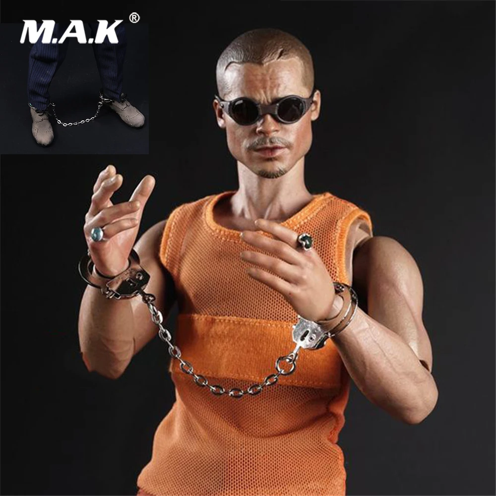 1/6 Scale Prisoner Figure Scene Accessories DIY Metal Handcuffs Ankle