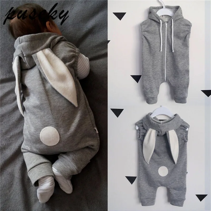 Mono de bebé recién nacido casual adorables Orejas de conejo bebé niño niñas sin mangas traje de bebé monos ropa infantil
