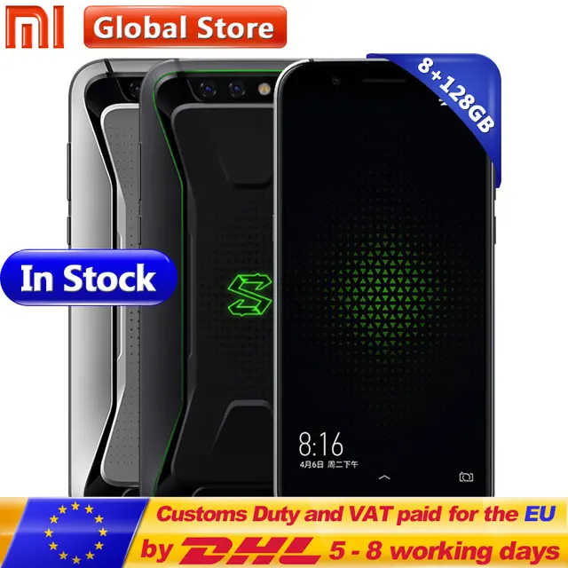 Special Offers Original Xiaomi Black Shark Gaming Phone 8GB 128GB Snapdragon 845 Octa Core 18:9 Full Screen 5.99" Dual Camera 20.0MP 4000mAh