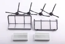 (For B2000,B3000,B2005 PLUS,B3000PLUS)Spare Part for Vacuum Robot,Include Side Brushx 4pc+Primary Filter x 2pc+HEPA Filter x 2pc