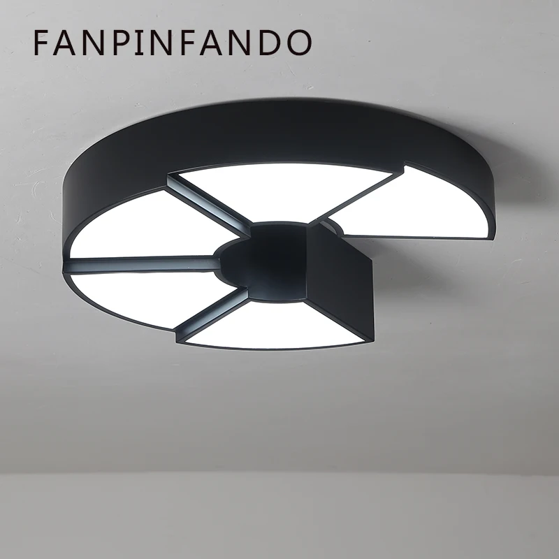 

Modern Ceiling Lights LED Lamp For Living Room Bedroom Study Room White black color surface mounted Ceiling Lamp Deco AC85-265V