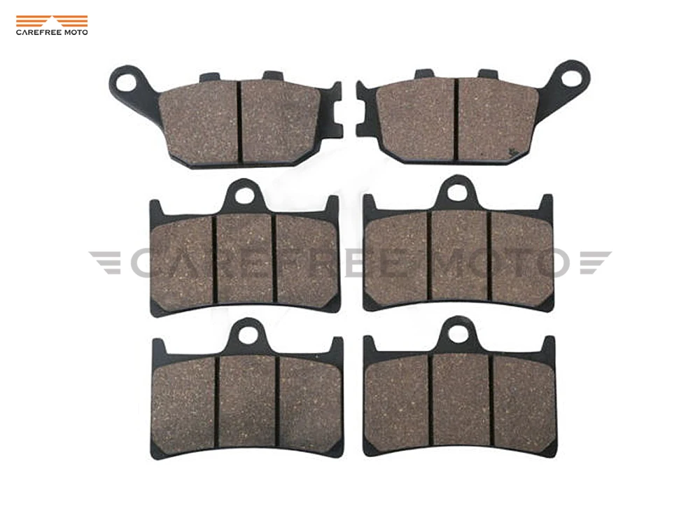 1 Set Semi-Metallic Motorcycle Front & Rear Brake Pads Brake Disks case for YAMAHA FZ1 1000 Fazer ABS 2006 -up 1 set motorcycle front