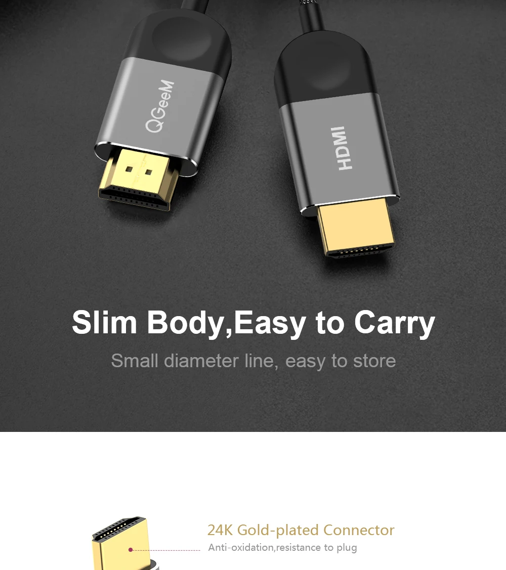 QGEEM HDMI кабель HDMI к HDMI 2,0 кабель для PS3 PS4 проектор HD lcd Apple tv компьютерный ноутбук 1 м 2 м 3 м 5 м Кабель Hdmi