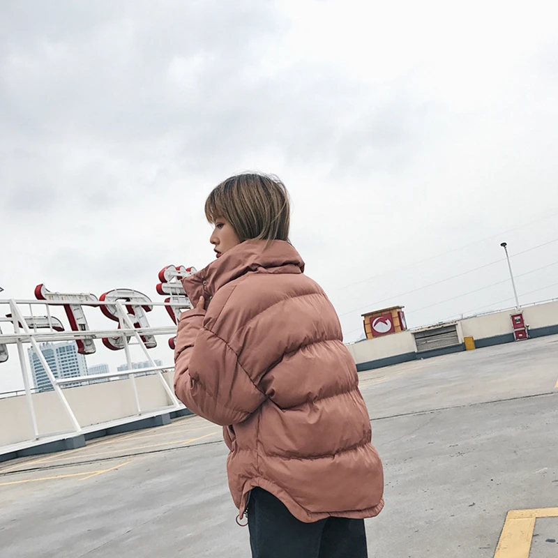 RUGOD Winter Jacket women Plus Size Womens Parkas Thicken Outerwear solid Mandarin Collar Coats Short Female Cotton padded tops