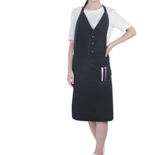 Parrucchiere черный Vogue салон фартук парикмахерские волосы фартук для парикмахера передняя-задняя накидка для парикмахера