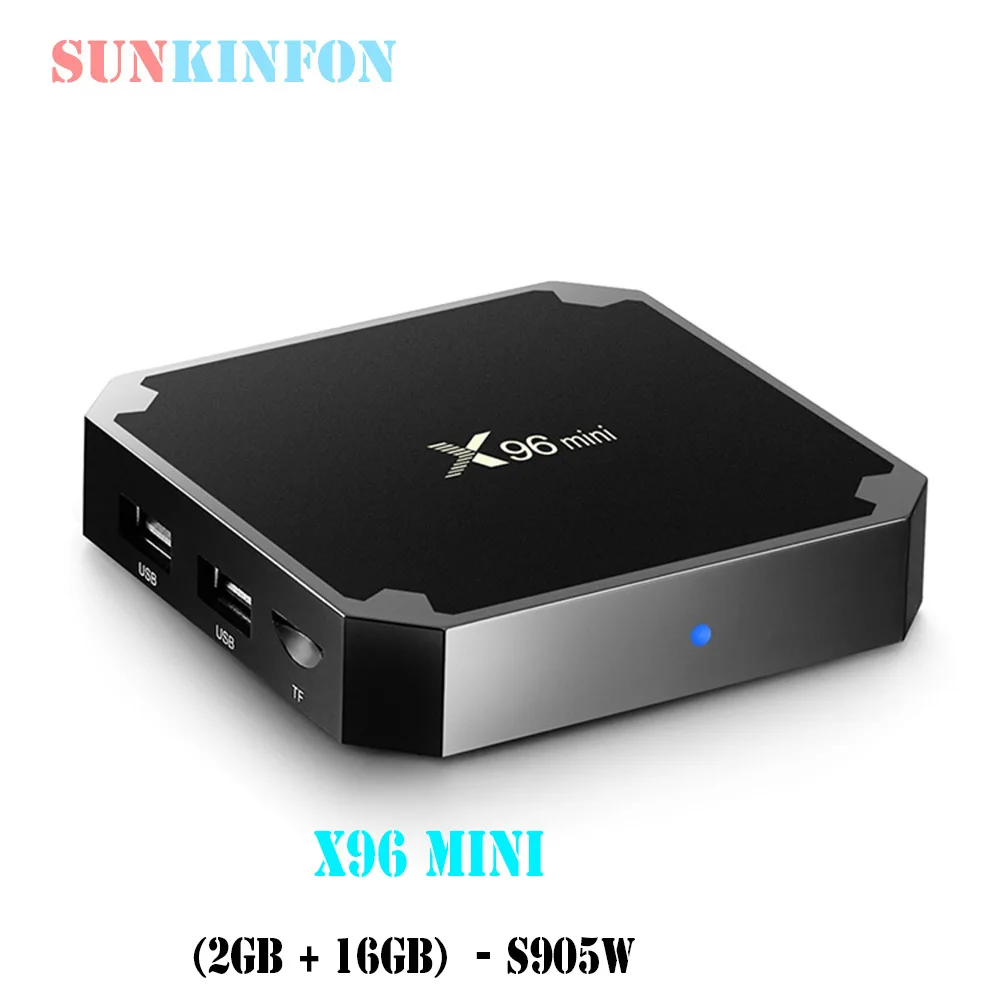

2017 Hot New Arrival X96 Mini Android 7.1 Smart TV Box 2GB 16GB 4K Amlogic S905W 2.4GHz WiFi for PK X96 H96 Pro X92 A95X TV Box