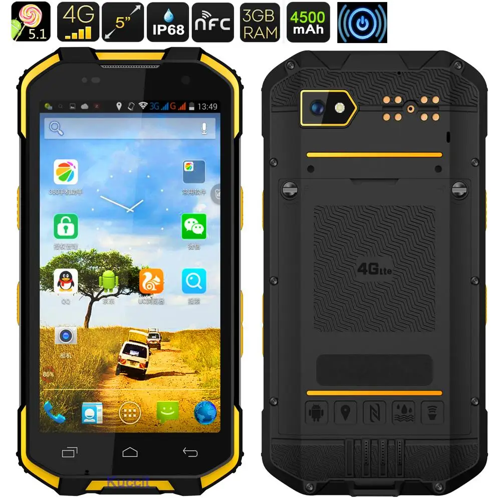 Original S28 Waterproof Phone Shockproof Android 5 1 Smartphone Rugged Mobile Phone MTK6753 Octa Core 4G