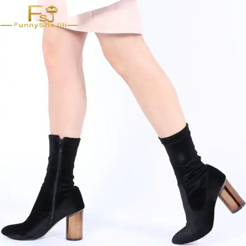gold heel ankle boots