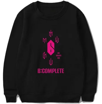 

Black/White AB6IX O-neck Sweatshirt Fashion Kpop Lovely Oversize Sweatshirt Hot Sale Sexy Ladies Streetwear Loose Sweatshirt