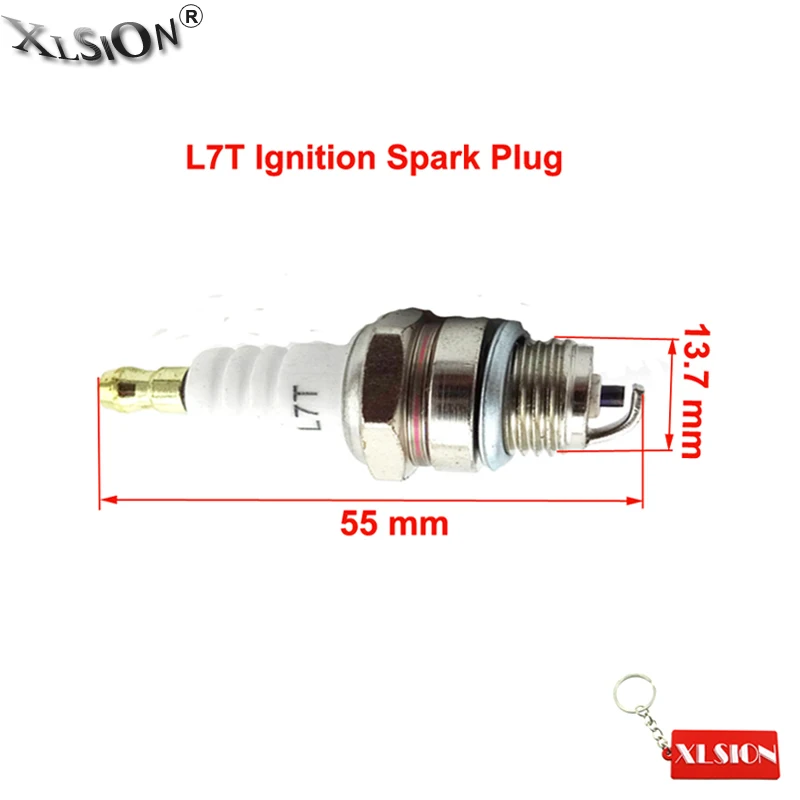 XLSION Aftermarket L7T Ignition Spark Plug For 2 Stroke 47cc 49cc