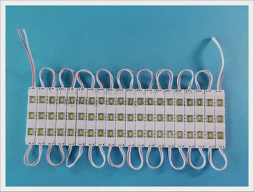 Инъекций светодиодный модуль водонепроницаемый SMD 5730 светодиодный подсветкой DC12V 1,2 W 120lm 3 светодиодный IP65 78 мм * 12 мм * 5 мм ПВХ CE ROHS высокий