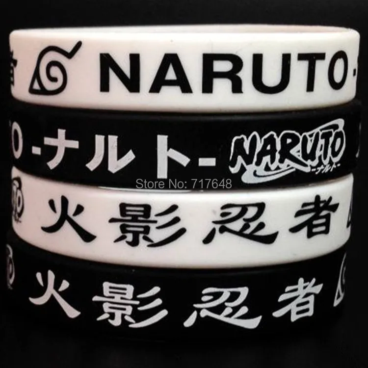 

1pc NARUTO wristband silicone bracelets free shipping