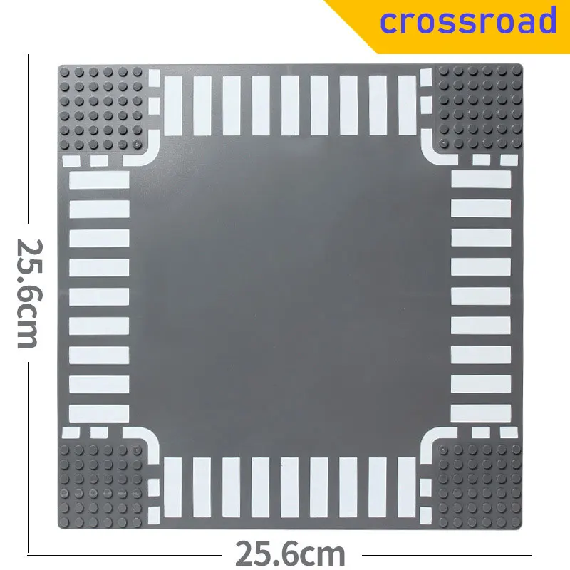 Городская дорога Baseplate улица DIY строительные блоки Базовая пластина для конструктора совместима с основным бренком городской стол 7280 7281 для детей Подарки