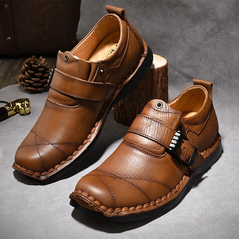 Новинка г. Мужские модельные туфли большие размеры 41-50, Мужская обувь в деловом стиле мужская повседневная обувь из натуральной кожи на шнуровке демисезонная официальная обувь
