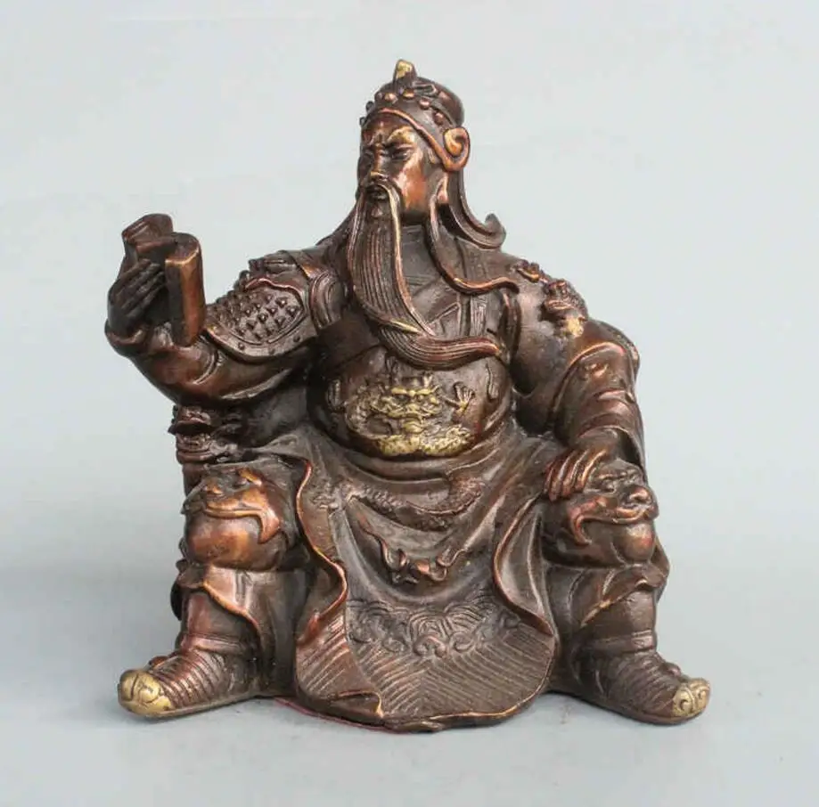 SCY 508+++ Pure copper reading a bronze statue of a bronze God, the God