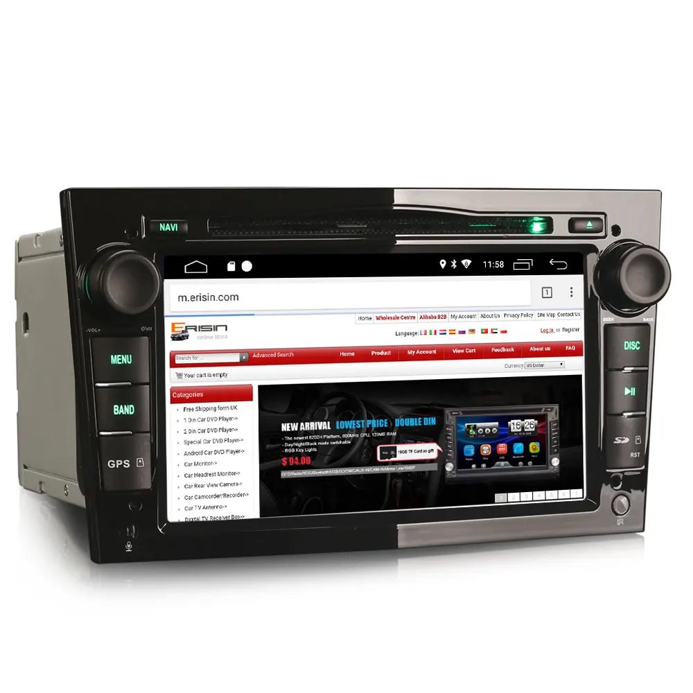 Best 7" Android 9.0 Pie OS Car DVD Multimedia GPS Radio for Opel/Vauxhall/Holden Combo 2004+ & Signum 2003+ & Tigra TwinTop 2004+ 4