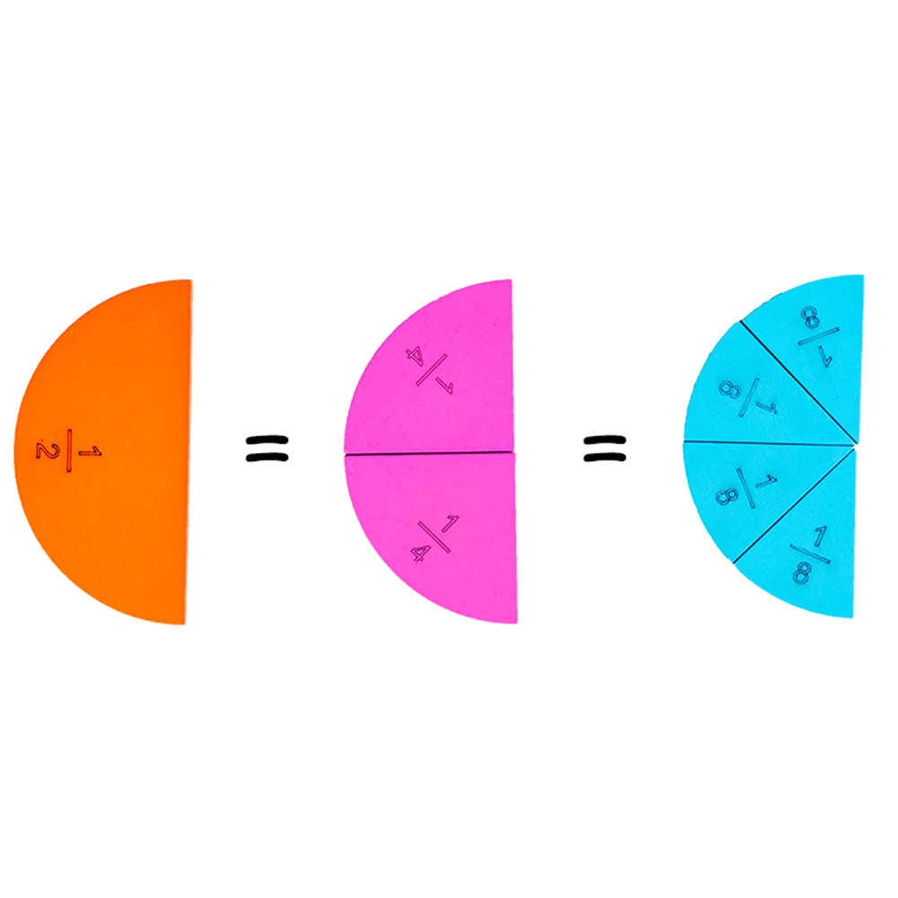 Деревянная круглая доска Математика фракция дивизион Обучающие приспособления обучающая игрушка детская доска Монтессори деревянный подарок математическая игрушка