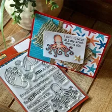 Naifumodo Sea World Stamp Fish Octopus Metal Cutting Dies Scrapbooking 2019 New Craft Dies Stencil Album Decorative DIY Dies Cut Naifumodo Sea World Stamp Fish Octopus Metal Cutting Dies Scrapbooking 2019 New Craft Dies Stencil Album Decorative DIY Dies Cut