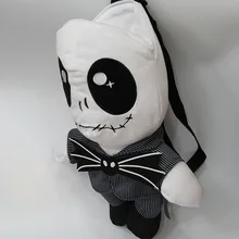 Кошмар перед Рождеством Q версия Тыква король Скелет Джек шерстяная ткань с мягким ворсом Рюкзак Школьная Сумка рюкзак