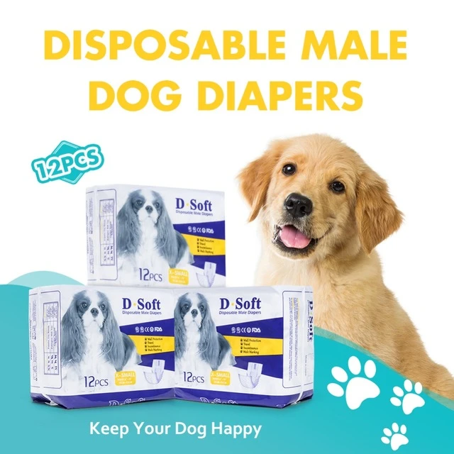 pet soft disposable male wraps