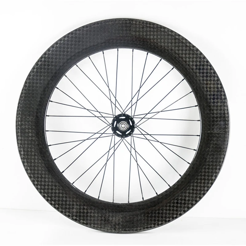 Best 88mm clincher carbon wheelset fixed gear carbon wheels chinese carbon fiber track wheel carbon wheel tubular 1