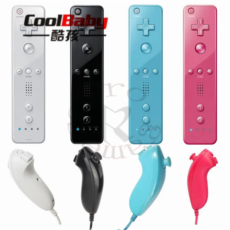 For Nintend Wii 2 in 1 Wireless GamePad Remote Controller Without