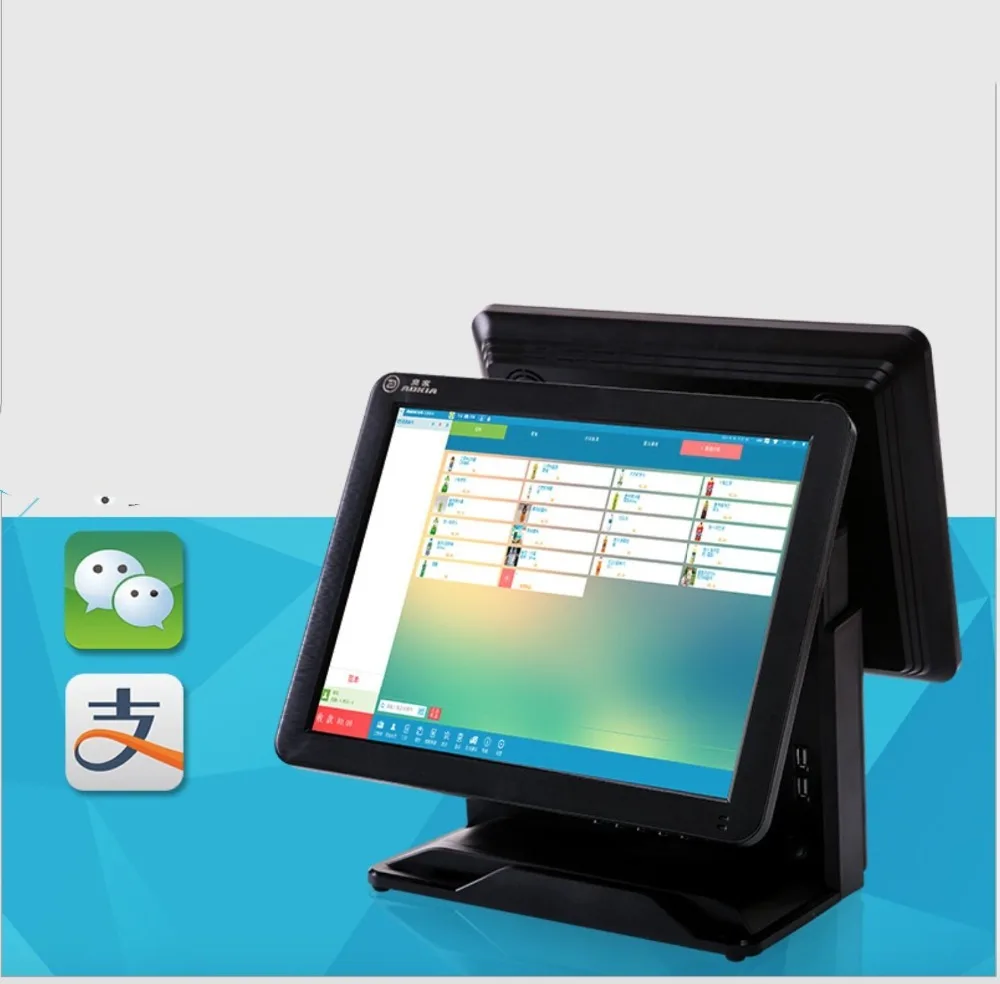 Последние 15 дюймов сенсорный экран все в одном ресторане Linux pos