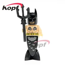 50 шт. PG406 Супер Герои Русалка Бэтмен Hugo странные часы король Харли Квинн Джокер строительные блоки Развивающие игрушки для детей