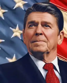 

TOP art work # American politician Ronald Reagan -President -- 100% handpaint oil painting on canvas