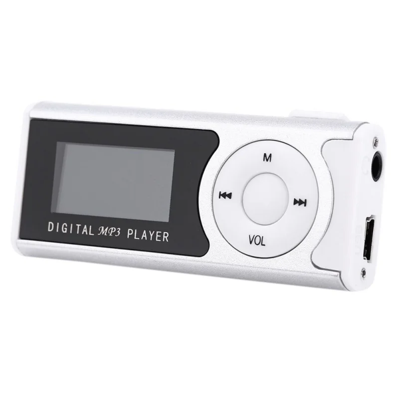 Мини MP3 Поддержка 8 Гб микро SD клипов ЖК экран плеер Спортивный Портативный mp3