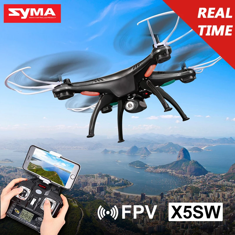 

SYMA X5SW Drone with WiFi Camera 2.4G 4CH 6-axis Real-time Transmit FPV Quadcopter (X5C Upgrade) HD Camera Dron RC Helicopter
