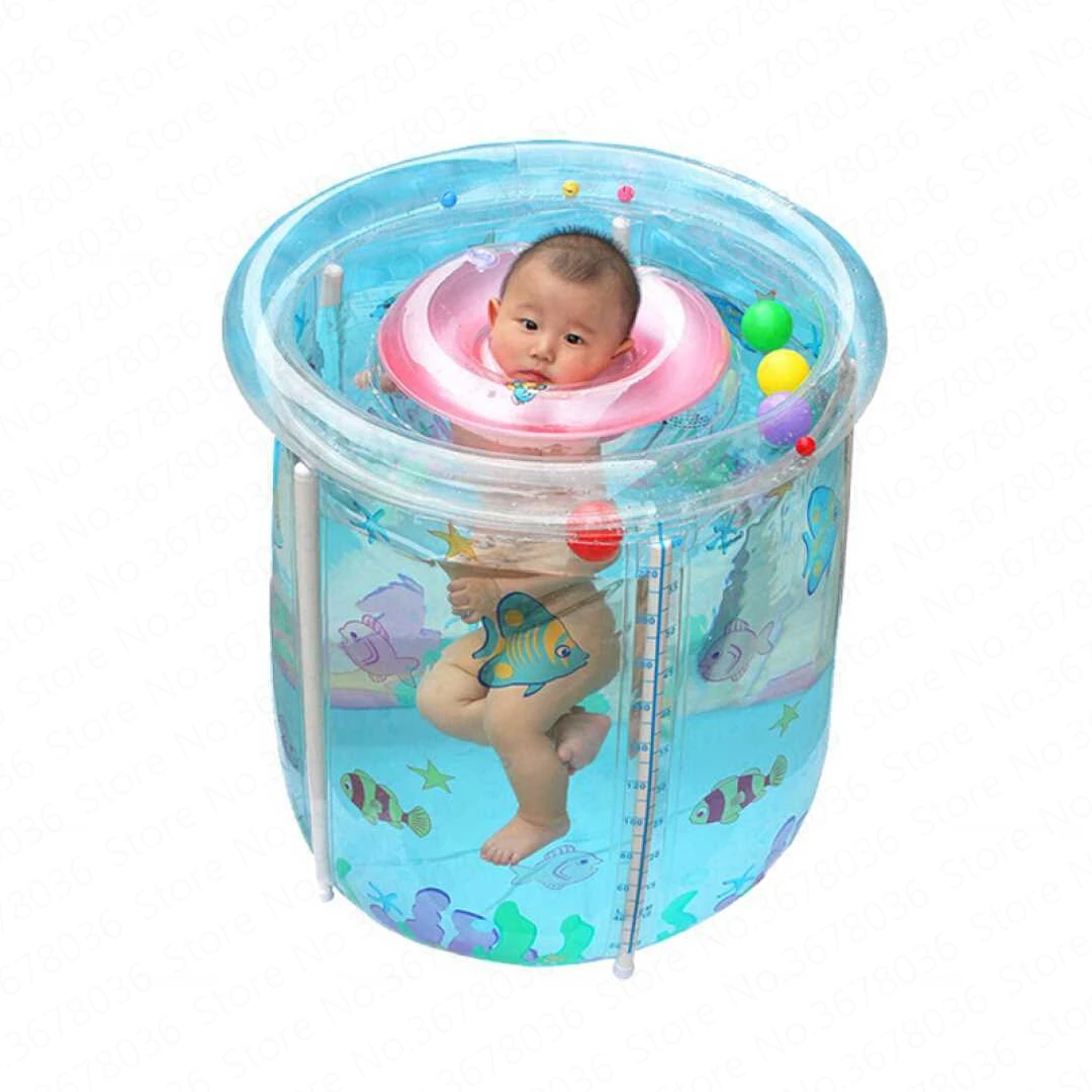

Baby Swimming Pool Home Transparent Inflatable Baby Swimming Bucket Young Children Children Bath Tub Thick Insulation Bath Tub