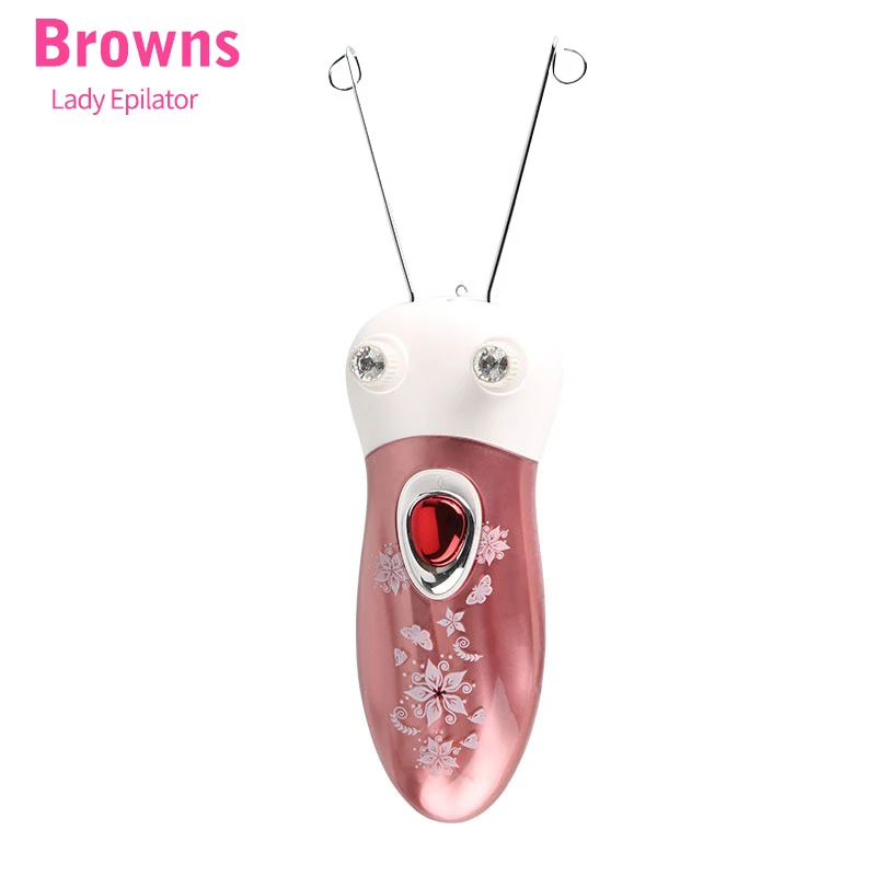 

Lady Electric Epilator Cotton Thread Body & Face Hair Removal for Smooth Skin Fashionable Butterfly Design Depilator 305A