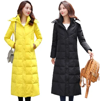 

2019 Women Winter Jacket Long Winter Thick Coat For Womens Hooded Down Parka Warm Female Clothes Winter Plus Size Coats