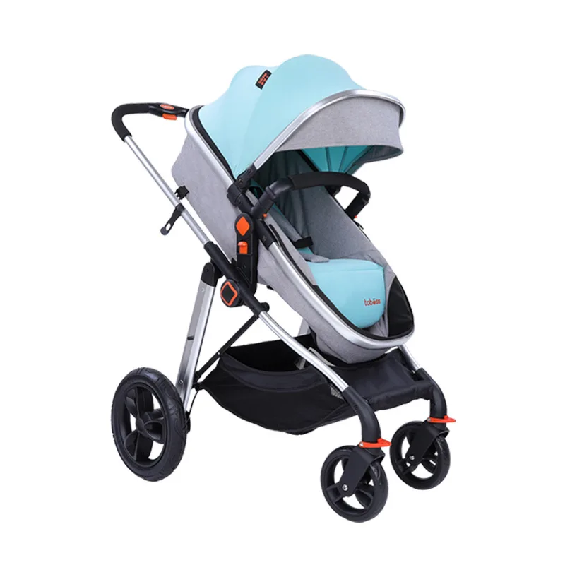 

Four Wheels Stroller High stroller lightweight folding double stroller Baby Stroller