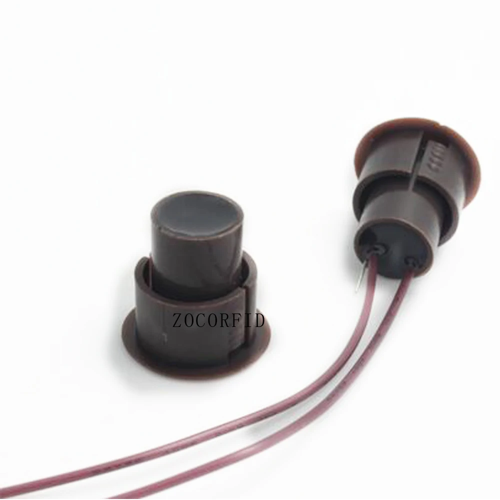 bilder für (10 pairs) RC-36 Braun Farbe Wired Magnetschalter Türalarm unterputz NC Relaisausgang Magnet Sensor bilder für (10 pairs) RC-36 Braun Farbe Wired Magnetschalter Türalarm unterputz NC Relaisausgang Magnet Sensor