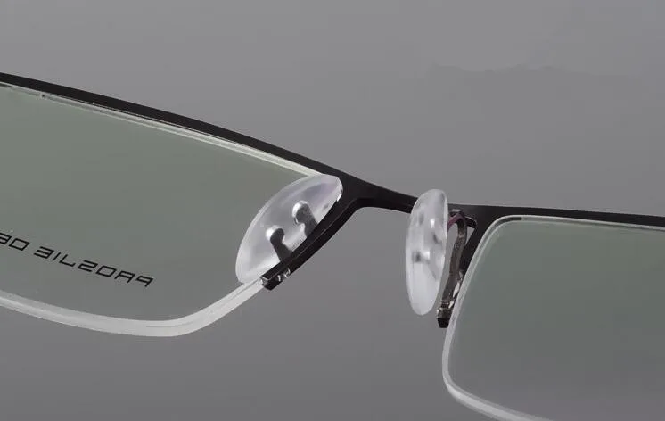 Новые Титановые TR90 гибкие мужские полуоправы черные оправы для очков оптические очки Rx able